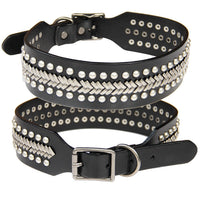 HKM-226579 Pet Collar Personality Rivets Large Dog Dog Suit Traction Collar