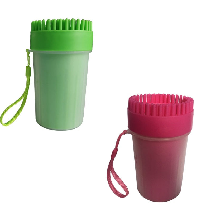 HKM-226579 Pet Foot Washing Cup - Medium and Large Sizes Available in Blue, Green, and Pink