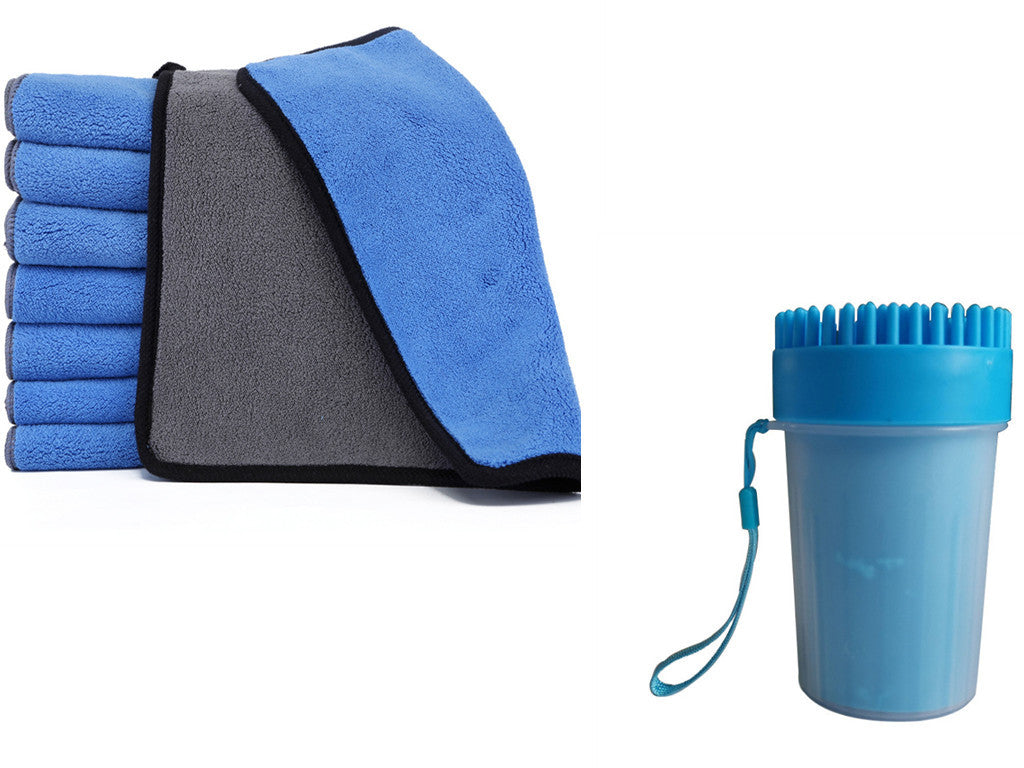 HKM-226579 Pet Foot Washing Cup - Medium and Large Sizes Available in Blue, Green, and Pink