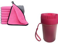 HKM-226579 Pet Foot Washing Cup - Medium and Large Sizes Available in Blue, Green, and Pink