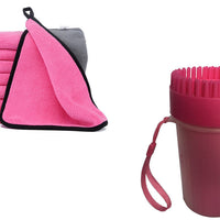 HKM-226579 Pet Foot Washing Cup - Medium and Large Sizes Available in Blue, Green, and Pink