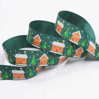 HKM-226643 Polyester Christmas Ribbon for DIY Crafts, Clothing, and Home Decor - 10 or 100 Yards