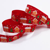 HKM-226643 Polyester Christmas Ribbon for DIY Crafts, Clothing, and Home Decor - 10 or 100 Yards