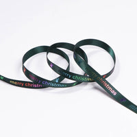 HKM-226643 Polyester Christmas Ribbon for DIY Crafts, Clothing, and Home Decor - 10 or 100 Yards