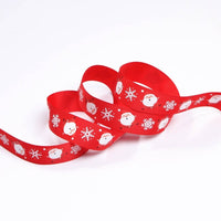 HKM-226643 Polyester Christmas Ribbon for DIY Crafts, Clothing, and Home Decor - 10 or 100 Yards