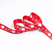 HKM-226643 Polyester Christmas Ribbon for DIY Crafts, Clothing, and Home Decor - 10 or 100 Yards