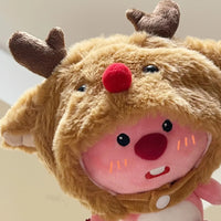 HKM-226707 Kawaii Plush Beaver Keychain with Detachable Animal Hat Pendant – Soft Plush Toys for Kids and Adults