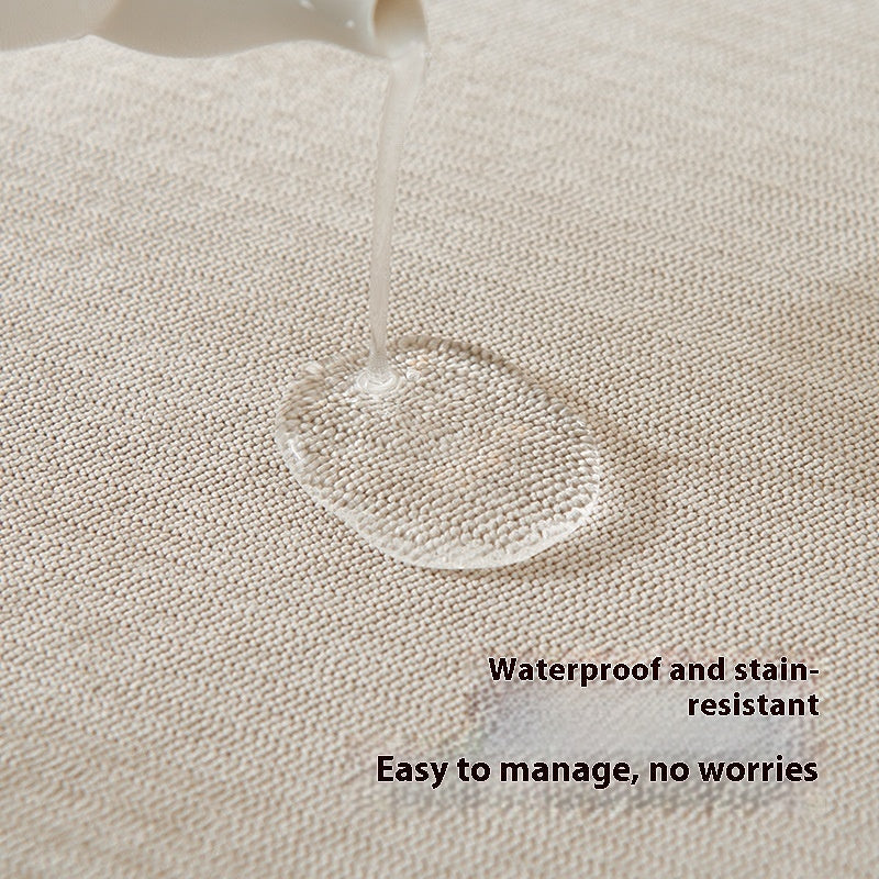 KTX-226771 Waterproof Non-Slip Sofa Cushion Cover in Solid Colors - Various Sizes Available