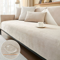 HKM-226771 Waterproof Non-Slip Sofa Cushion Cover in Solid Colors - Various Sizes Available