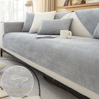 HKM-226771 Waterproof Non-Slip Sofa Cushion Cover in Solid Colors - Various Sizes Available