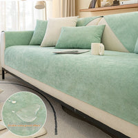 HKM-226771 Waterproof Non-Slip Sofa Cushion Cover in Solid Colors - Various Sizes Available