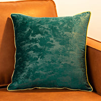 HKM-226835 Lightweight Solid Velvet Cushion Cover for Bedside or Living Room - 45x45 & 55x55 Options Available