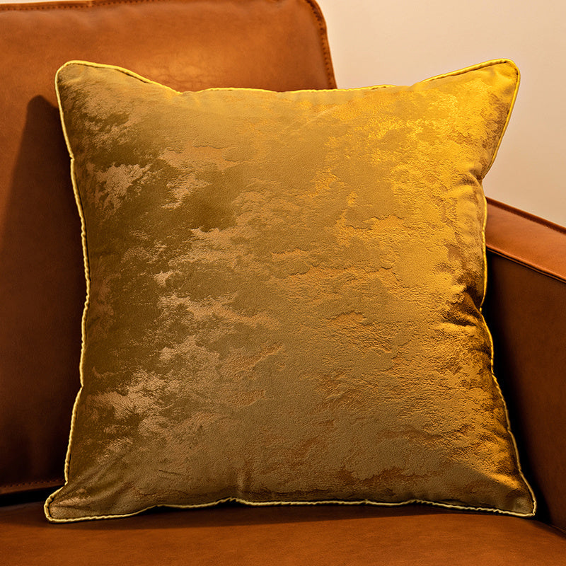 HKM-226835 Lightweight Solid Velvet Cushion Cover for Bedside or Living Room - 45x45 & 55x55 Options Available