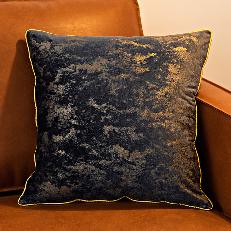 HKM-226835 Lightweight Solid Velvet Cushion Cover for Bedside or Living Room - 45x45 & 55x55 Options Available