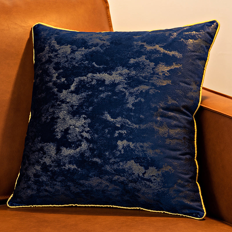 HKM-226835 Lightweight Solid Velvet Cushion Cover for Bedside or Living Room - 45x45 & 55x55 Options Available