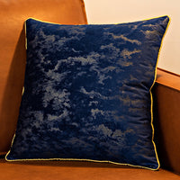 HKM-226835 Lightweight Solid Velvet Cushion Cover for Bedside or Living Room - 45x45 & 55x55 Options Available