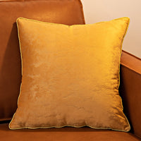 HKM-226835 Lightweight Solid Velvet Cushion Cover for Bedside or Living Room - 45x45 & 55x55 Options Available