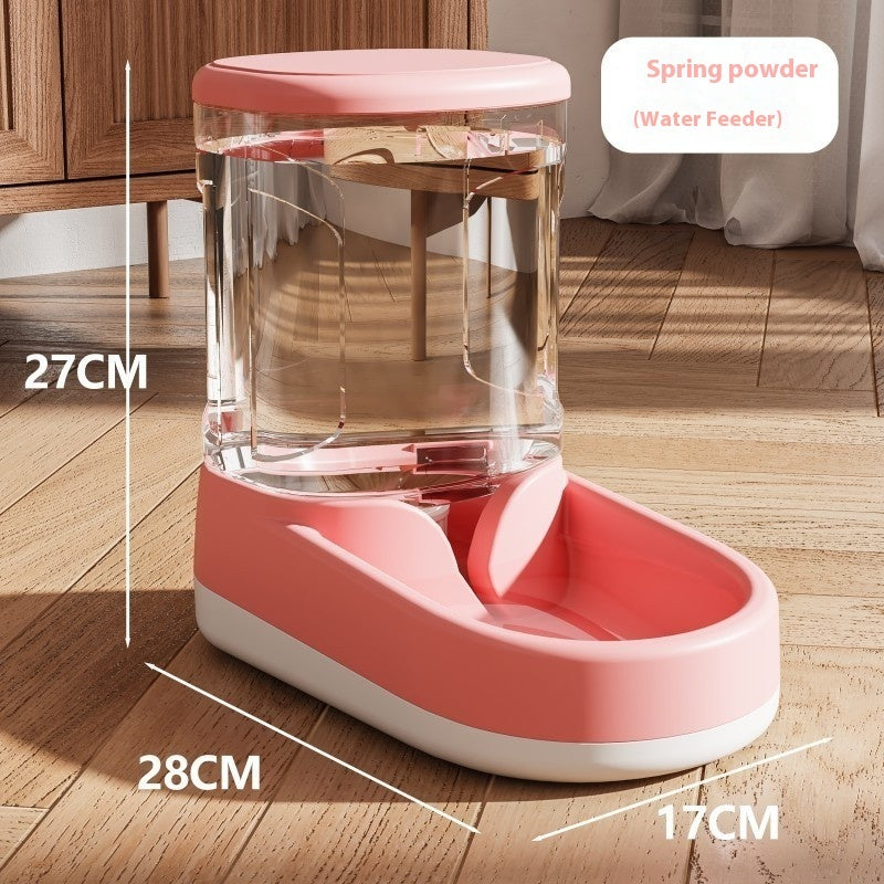 HKM-226899 Automatic Cat and Dog Water Fountain and Feeder, Multiple Colors Available, Plastic Tableware