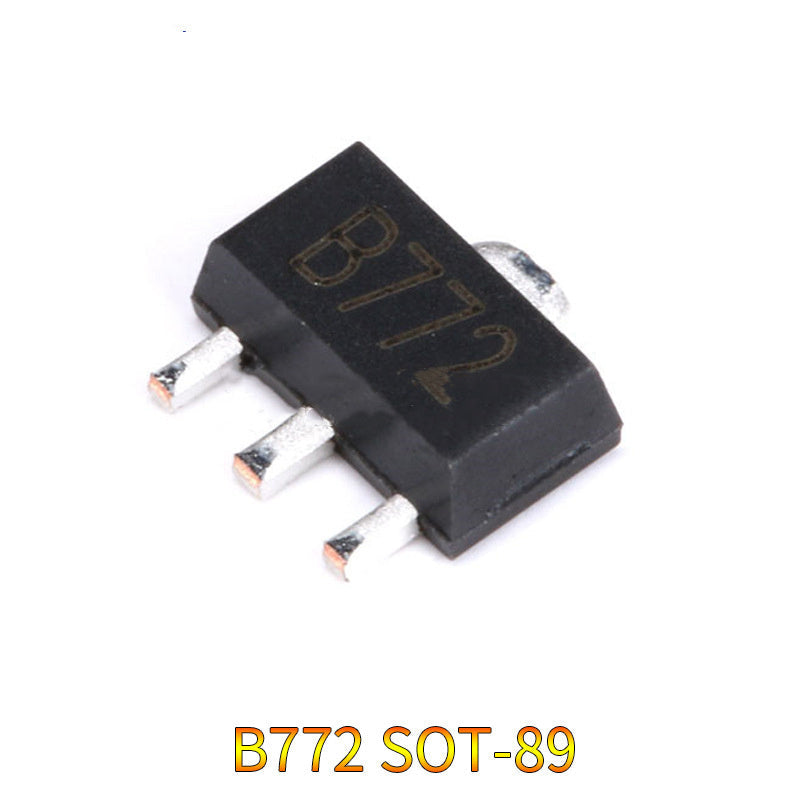 HKM-227219 PNP Power Transistor B772 TO-126 SOT-89, 3A 40V Collector-Emitter Breakdown