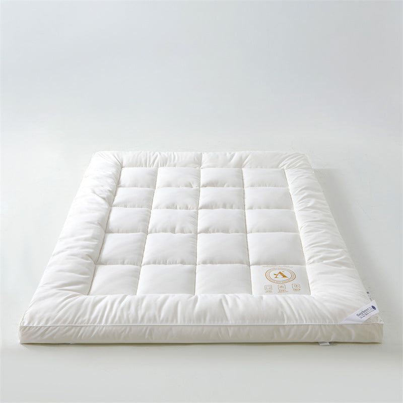 HKM-227347 White Soybean Fiber Mattress - Soft Anti-Feather Cloth Cover, Multiple Sizes Available