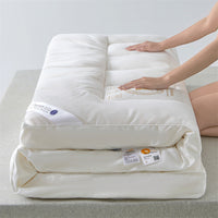 HKM-227347 White Soybean Fiber Mattress - Soft Anti-Feather Cloth Cover, Multiple Sizes Available