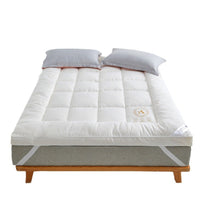 HKM-227347 White Soybean Fiber Mattress - Soft Anti-Feather Cloth Cover, Multiple Sizes Available
