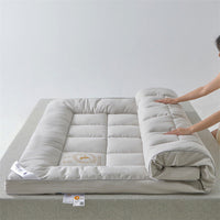 HKM-227347 White Soybean Fiber Mattress - Soft Anti-Feather Cloth Cover, Multiple Sizes Available