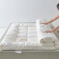 HKM-227347 White Soybean Fiber Mattress - Soft Anti-Feather Cloth Cover, Multiple Sizes Available