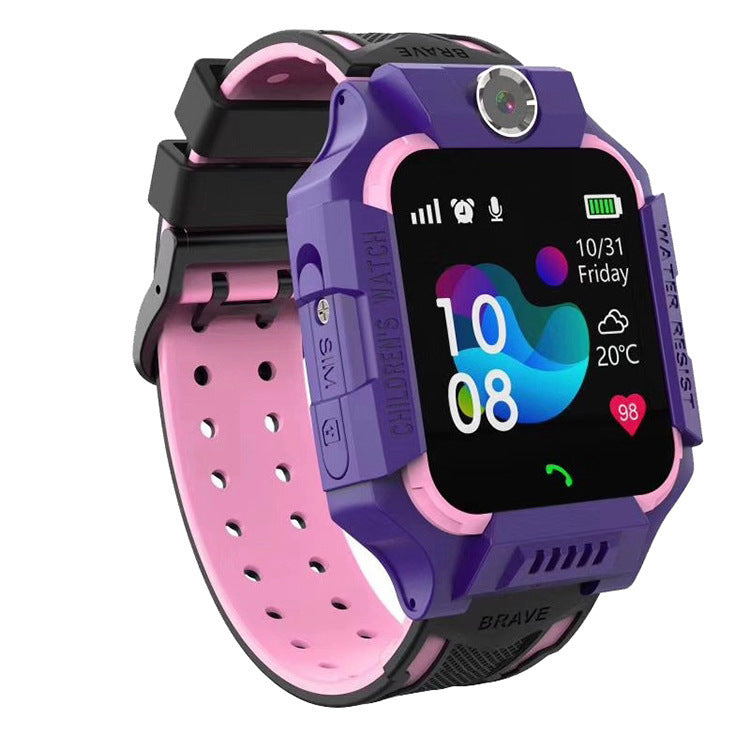 HKM-227539 Children's Smart Phone Watch with SOS Button, LBS Positioning, Two-Way Communication, Learning Games, and Flashlight
