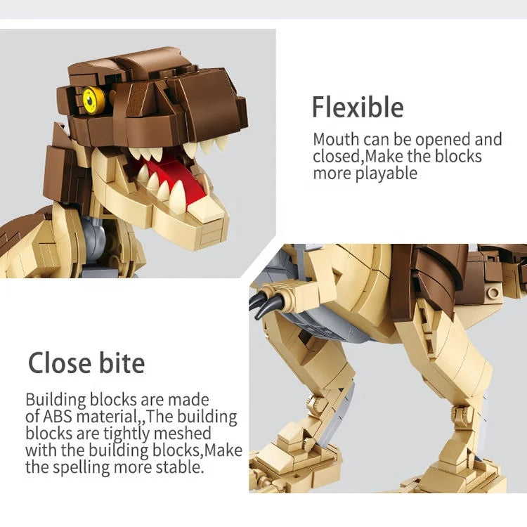 HKM-227603 2 in 1 Dinosaur Fossils Building Block Set | DIY 3D Assembly Toy for Ages 8 and Up