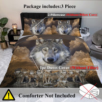 HKM-227859 Soft Microfiber 3-Piece Duvet Set with Pillow Shams – Lightweight Comforter for Stylish Bedding