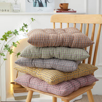 HKM-227987 Adjustable Geometric Pattern Cushion - Modern Plaid Design in Multiple Colors