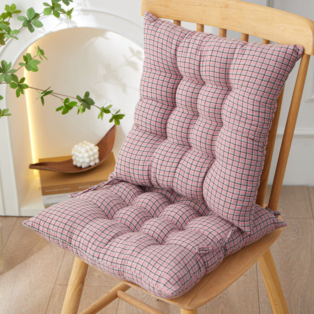 HKM-227987 Adjustable Geometric Pattern Cushion - Modern Plaid Design in Multiple Colors