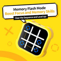 HKM-227987 Handheld Electric Tic Tac Toe Game for Indoor Fun - Portable Chess Board for Ages 5 and Up