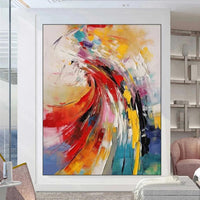 HKM-228115 Hand Painted Modern Abstract Oil Painting Canvas Wall Art for Living Room Home Decor