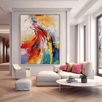HKM-228115 Hand Painted Modern Abstract Oil Painting Canvas Wall Art for Living Room Home Decor