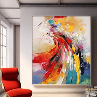 HKM-228115 Hand Painted Modern Abstract Oil Painting Canvas Wall Art for Living Room Home Decor