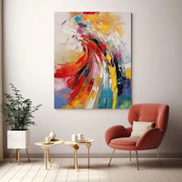 HKM-228115 Hand Painted Modern Abstract Oil Painting Canvas Wall Art for Living Room Home Decor