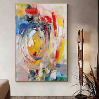 HKM-228115 Hand Painted Modern Abstract Oil Painting Canvas Wall Art for Living Room Home Decor