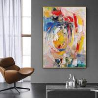 HKM-228115 Hand Painted Modern Abstract Oil Painting Canvas Wall Art for Living Room Home Decor