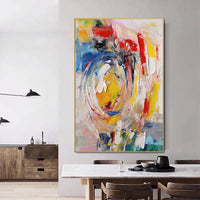 HKM-228115 Hand Painted Modern Abstract Oil Painting Canvas Wall Art for Living Room Home Decor