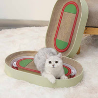HKM-228179 Corrugated Football Field Cat Scratcher - Two Designs Available