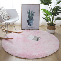 HKM-228179 Tie-Dyed Plush Round Cushion for Swivel Chairs – Soft, Non-Slip Floor Mat