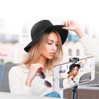 HKM-228243 All-in-One Selfie Artifact with Remote Control, Stainless Steel, Bluetooth Enabled, Black and White Colors Available