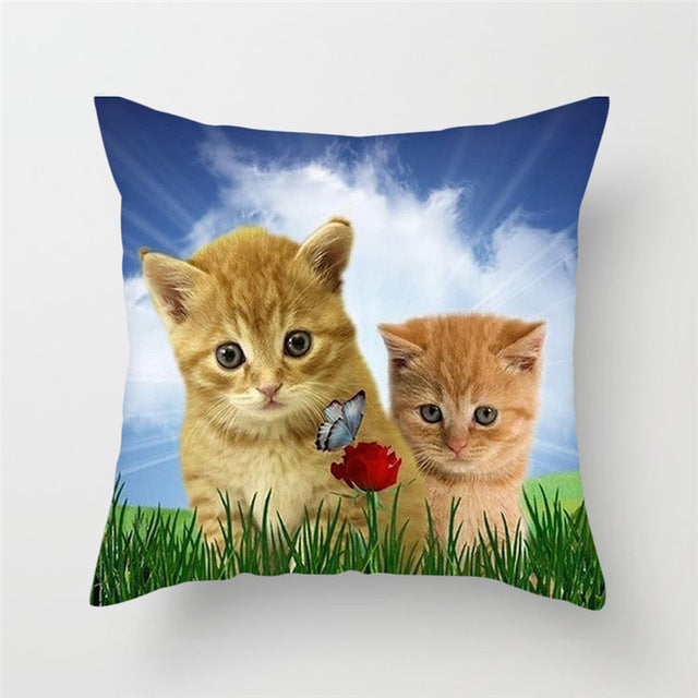 HKM-228243 Modern Peach Skin Cushion Cover - 45x45cm, Soft PP Cotton Filling, Hairless Design for Home Decor