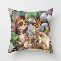 HKM-228243 Modern Peach Skin Cushion Cover - 45x45cm, Soft PP Cotton Filling, Hairless Design for Home Decor