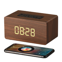 HKM-228243 Wooden Bluetooth Speaker with Dual Speakers, 1500mAh Battery, 6W Output, 6-Hour Playtime, 16GB Storage