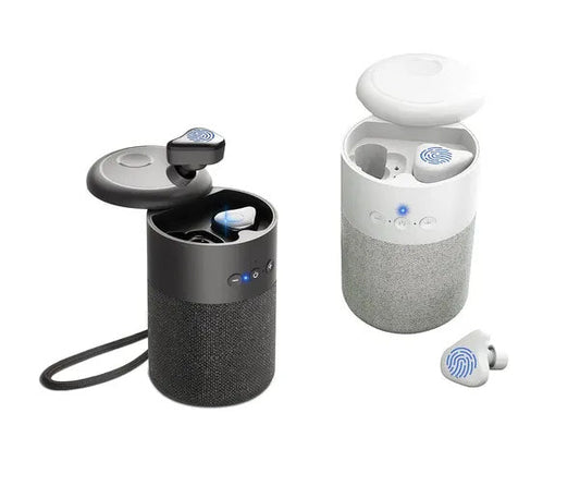 HKM-228371 Wireless Earbuds and Portable Bluetooth Speaker with Charging Case