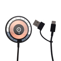 HKM-228435 15W Transparent Magnetic Wireless Charger with Type-C Interface, Compatible with All Smartphones