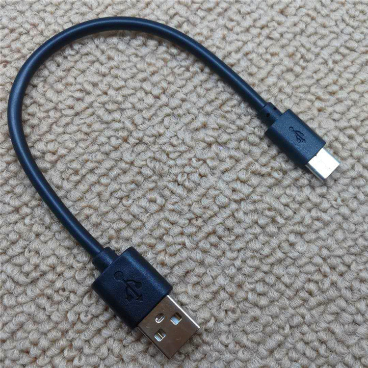 HKM-228563 20cm Fast Charging Data Cable - 4mm Diameter, 2A Current, Black & White Colors